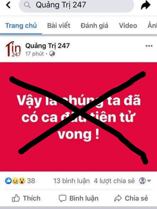 Sự thật thông tin đã có một bệnh nhân COVID-19 tử vong ở Việt Nam - Ảnh 3.