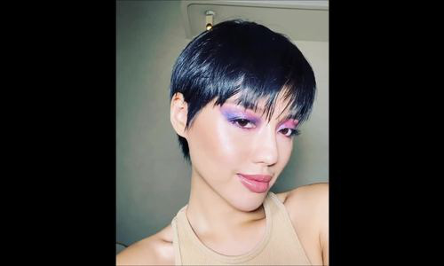 Khánh Linh trang điểm mắt ombre - Ảnh 2.