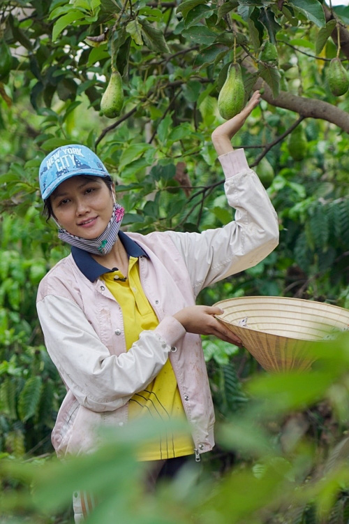 Hoa hậu HHen Niê mải mê thu hoạch rau trái trong vườn, rẫy - Ảnh 8.