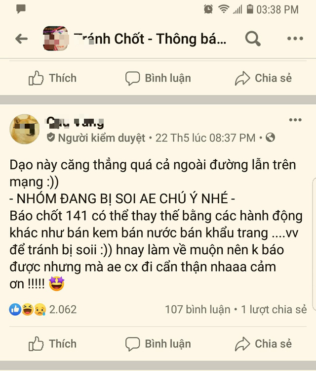 Hoạt động tinh vi trên mạng xã hội của nhiều nhóm tránh chốt 141 và cảnh sát giao thông  - Ảnh 2.