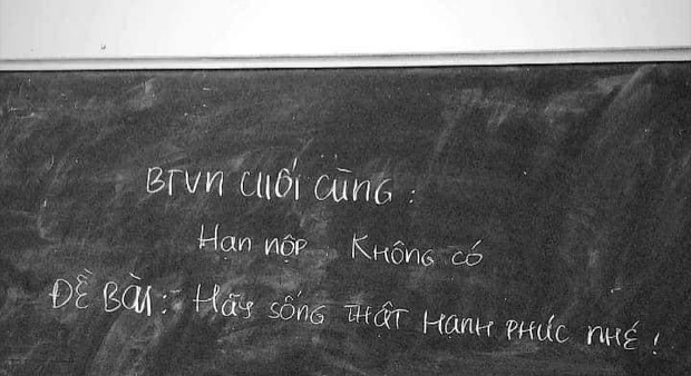 Bài tập về nhà của học sinh cuối cấp: Hãy sống thật hạnh phúc nhé - Ảnh 2.