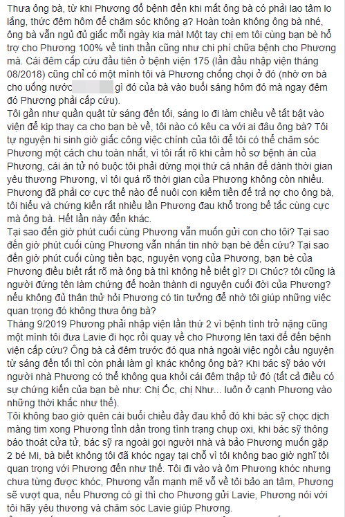 Bảo mẫu bé Lavie vạch trần cách đối xử tệ bạc của bố mẹ Mai Phương - Ảnh 2.