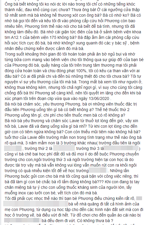 Bảo mẫu bé Lavie vạch trần cách đối xử tệ bạc của bố mẹ Mai Phương - Ảnh 3.