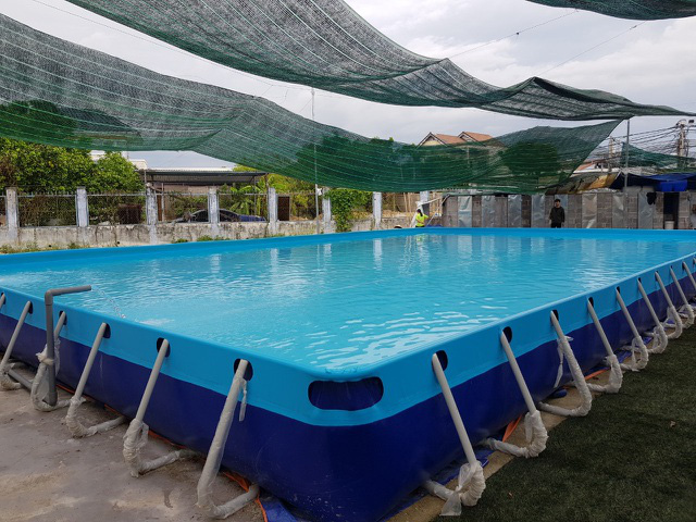  Thầy giáo đầu tư hồ bơi cho học sinh vùng ven học bơi dịp hè  - Ảnh 3.