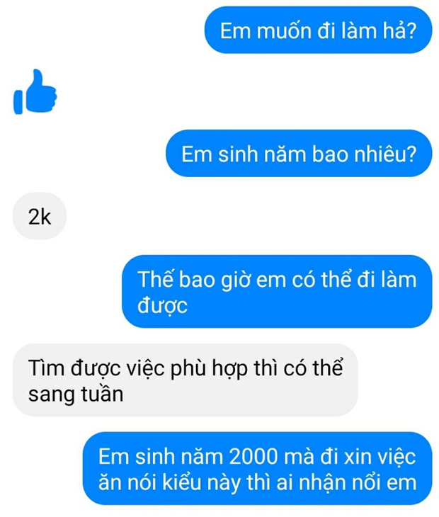 Đi xin việc nói trống không, nhấn like với nhà tuyển dụng, cậu sinh viên năm 2 khiến dân tình hả hê khi bị đuổi thẳng - Ảnh 1.