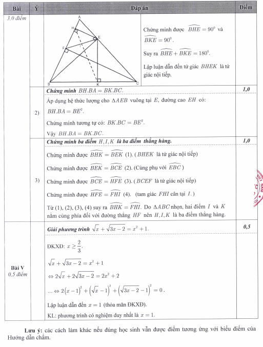 Hà Nội công bố đáp án, thang điểm chấm thi các môn vào lớp 10  - Ảnh 6.