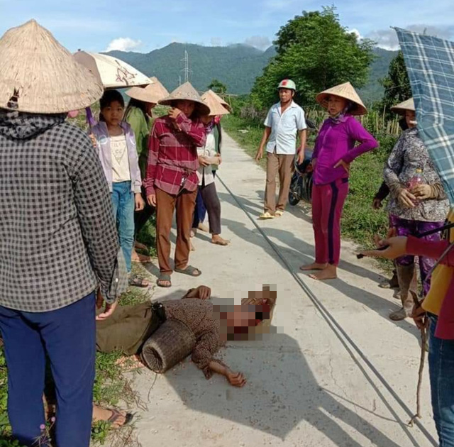 Nghệ An: Người phụ nữ bất tỉnh do dây điện rơi trúng đầu - Ảnh 1.