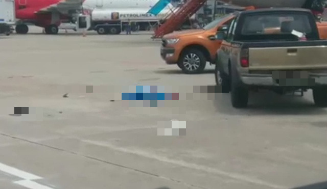 Nhân viên vệ sinh bị xe bán tải đâm tử vong tại sân bay Nội Bài - Ảnh 1.