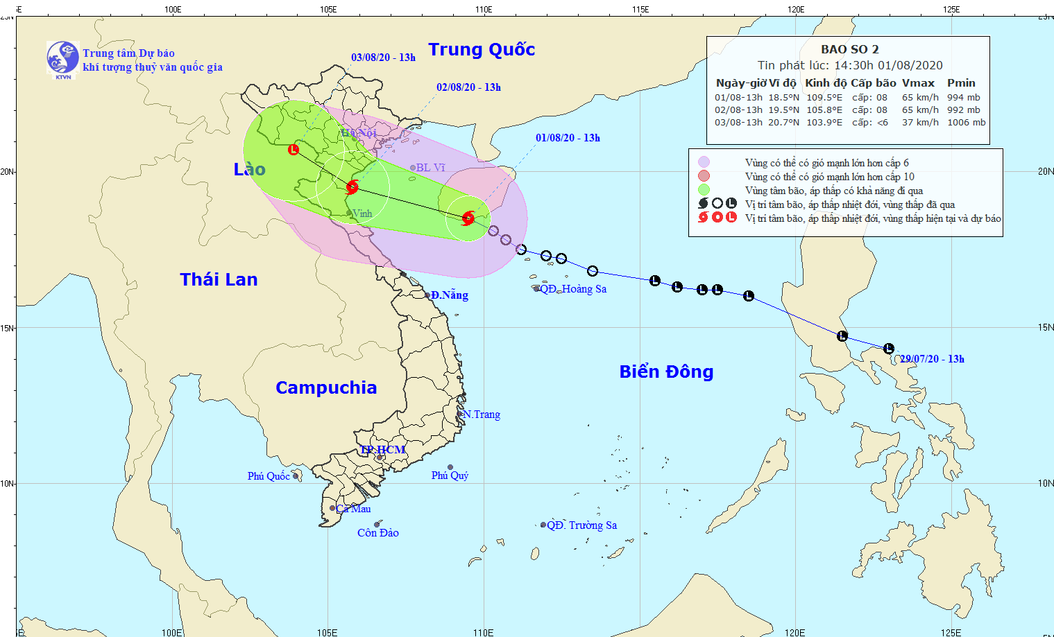 Thông tin mới nhất về bão số 2 đang tiến vào đất liền, khả năng gây ngập lụt nhiều nơi - Ảnh 2.