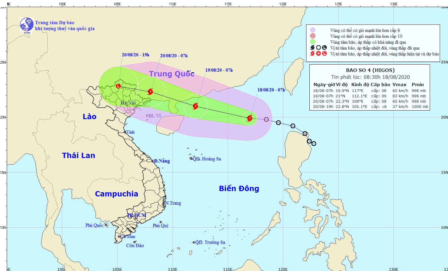Bão số 4 giật cấp 10 trên biển Đông, Hà Nội mưa lớn dài ngày - Ảnh 1.