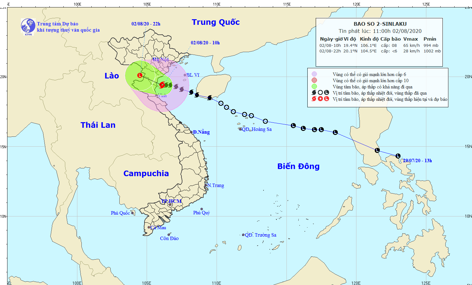 Bão số 2 đã áp sát đất liền, Hà Nội bắt đầu có mưa lớn - Ảnh 2.