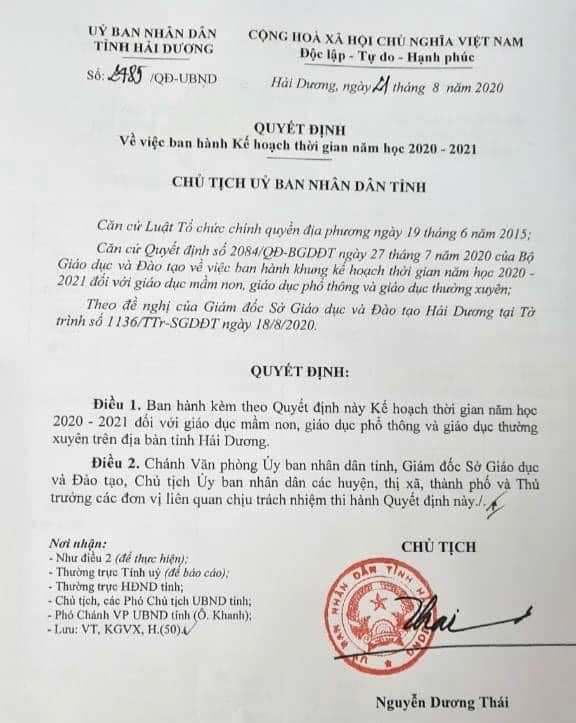 Học tỉnh Hải Dương đồng loạt tựu trường ngày 3/9 - Ảnh 3.