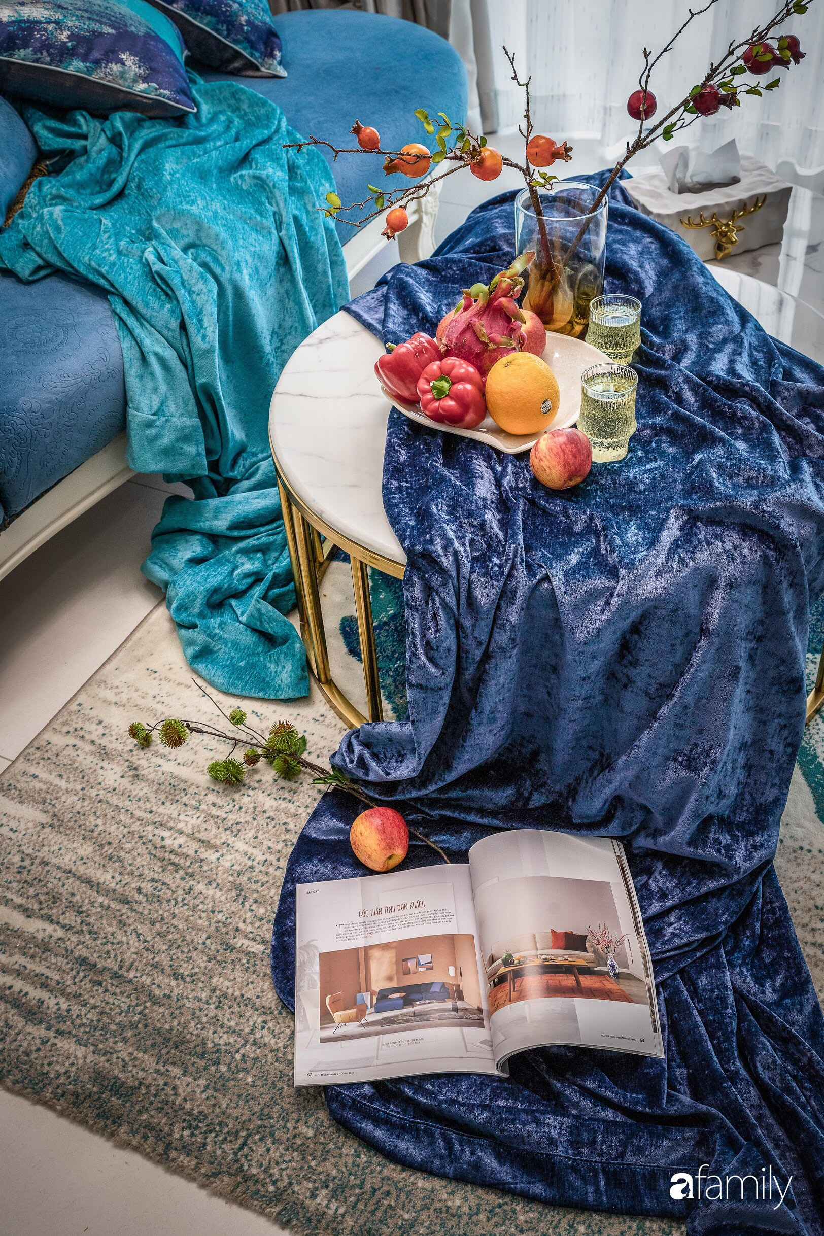 Căn hộ 60m² đẹp cá tính với điểm nhấn màu xanh sang trọng có chi phí hoàn thiện 300 triệu đồng ở TP. HCM - Ảnh 16. Căn hộ 60m² đẹp cá tính với điểm nhấn màu xanh sang trọng có chi phí hoàn thiện 300 triệu đồng ở TP. HCM - Ảnh 16.