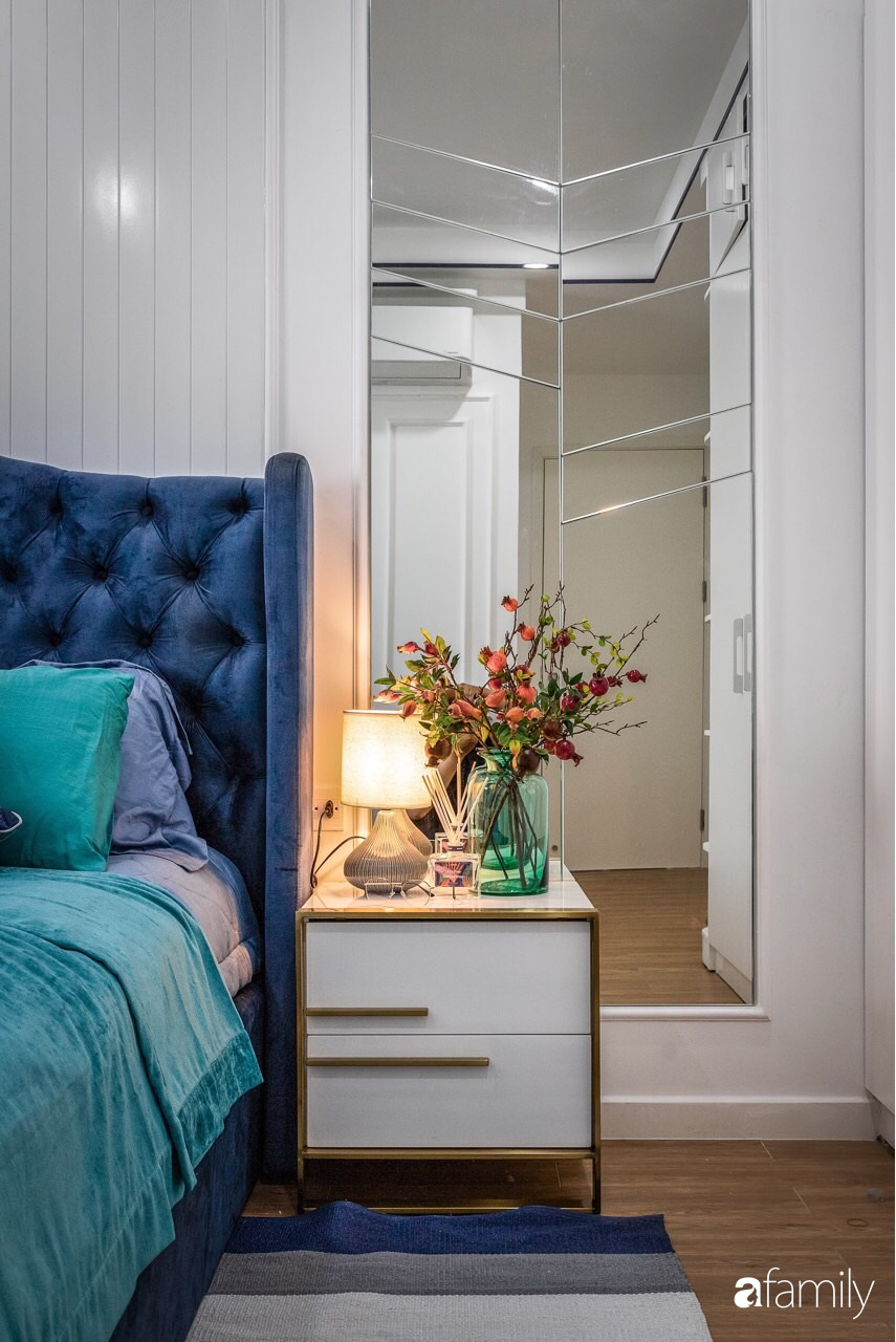 Căn hộ 60m² đẹp cá tính với điểm nhấn màu xanh sang trọng có chi phí hoàn thiện 300 triệu đồng ở TP. HCM - Ảnh 19. Căn hộ 60m² đẹp cá tính với điểm nhấn màu xanh sang trọng có chi phí hoàn thiện 300 triệu đồng ở TP. HCM - Ảnh 19.