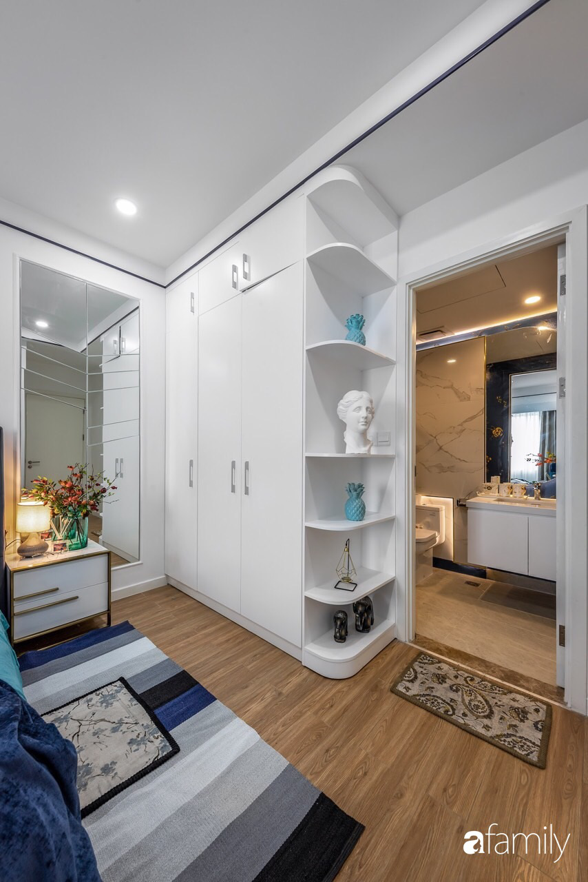 Căn hộ 60m² đẹp cá tính với điểm nhấn màu xanh sang trọng có chi phí hoàn thiện 300 triệu đồng ở TP. HCM - Ảnh 21. Căn hộ 60m² đẹp cá tính với điểm nhấn màu xanh sang trọng có chi phí hoàn thiện 300 triệu đồng ở TP. HCM - Ảnh 21.