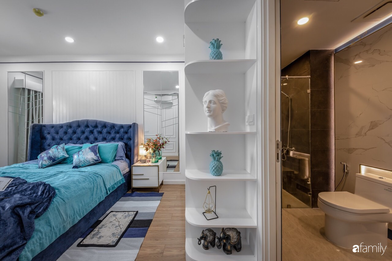 Căn hộ 60m² đẹp cá tính với điểm nhấn màu xanh sang trọng có chi phí hoàn thiện 300 triệu đồng ở TP. HCM - Ảnh 22. Căn hộ 60m² đẹp cá tính với điểm nhấn màu xanh sang trọng có chi phí hoàn thiện 300 triệu đồng ở TP. HCM - Ảnh 22.