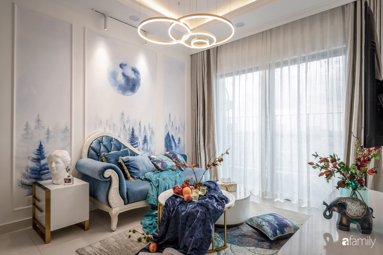 Căn hộ 60m² đẹp cá tính với điểm nhấn màu xanh sang trọng có chi phí hoàn thiện 300 triệu đồng ở TP. HCM - Ảnh 4. Căn hộ 60m² đẹp cá tính với điểm nhấn màu xanh sang trọng có chi phí hoàn thiện 300 triệu đồng ở TP. HCM - Ảnh 4.