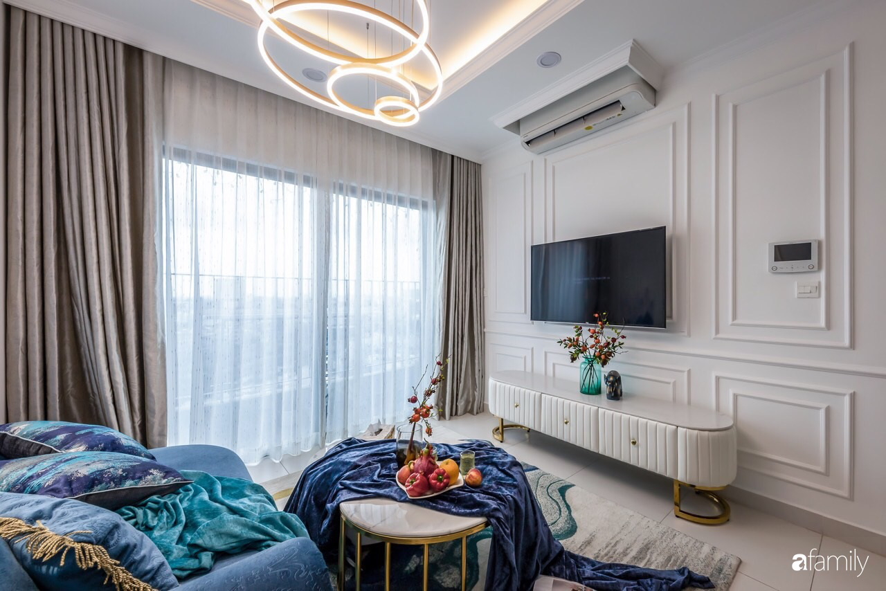 Căn hộ 60m² đẹp cá tính với điểm nhấn màu xanh sang trọng có chi phí hoàn thiện 300 triệu đồng ở TP. HCM - Ảnh 6. Căn hộ 60m² đẹp cá tính với điểm nhấn màu xanh sang trọng có chi phí hoàn thiện 300 triệu đồng ở TP. HCM - Ảnh 6.