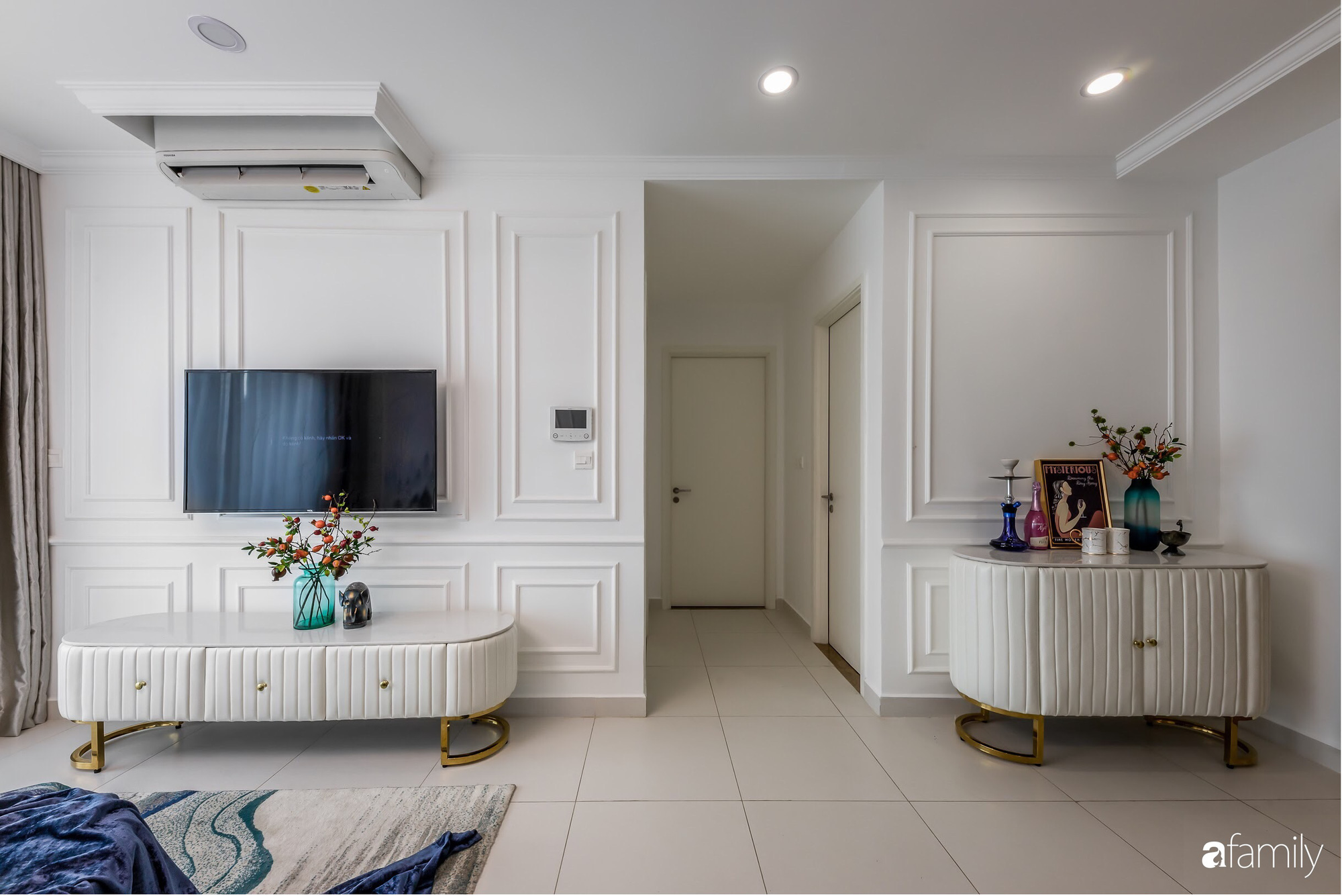 Căn hộ 60m² đẹp cá tính với điểm nhấn màu xanh sang trọng có chi phí hoàn thiện 300 triệu đồng ở TP. HCM - Ảnh 9. Căn hộ 60m² đẹp cá tính với điểm nhấn màu xanh sang trọng có chi phí hoàn thiện 300 triệu đồng ở TP. HCM - Ảnh 9.