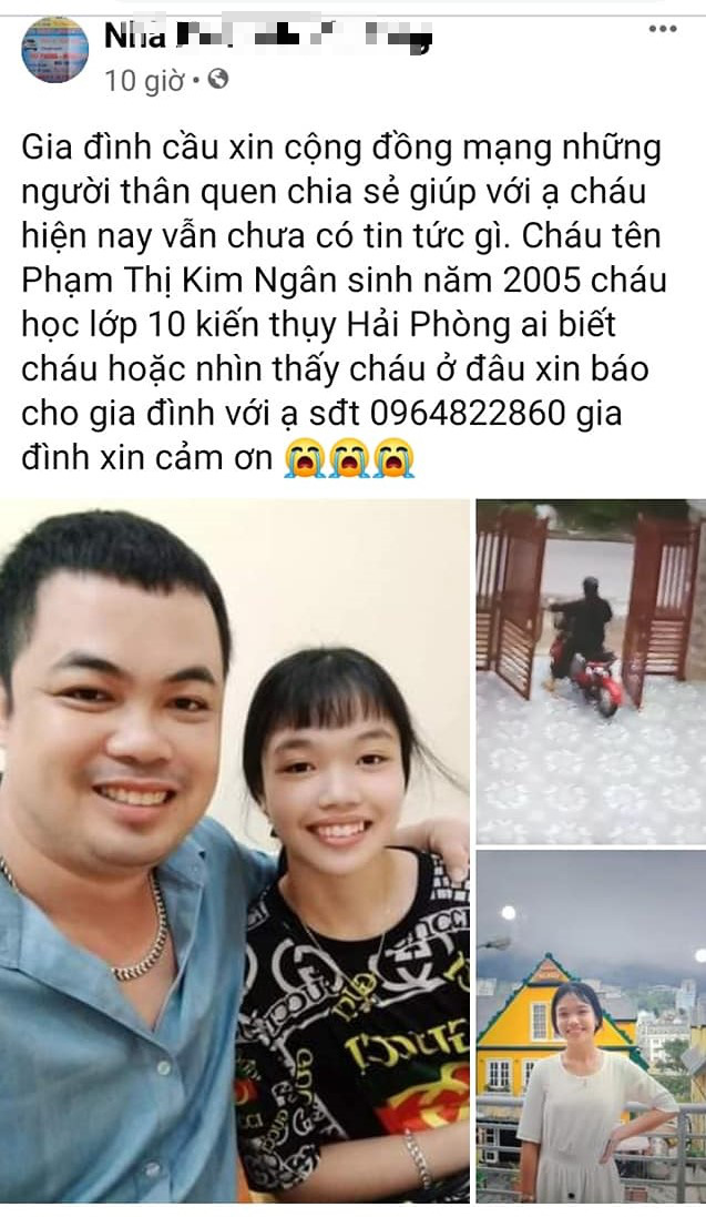 Hải Phòng: Xin phép đi liên hoan lớp, nữ sinh lớp 10 mất tích bí ẩn - Ảnh 1.