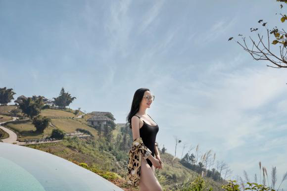 Hoa hậu Giáng My gây sốt khi diện bikini khoe thân hình nóng bỏng giữa tiết trời 10 độ C - Ảnh 7.