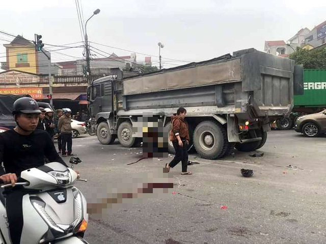 Tai nạn thương tâm: Vượt đèn đỏ, dì cùng cháu ruột tử vong sau khi đâm trúng xe ben  - Ảnh 1.