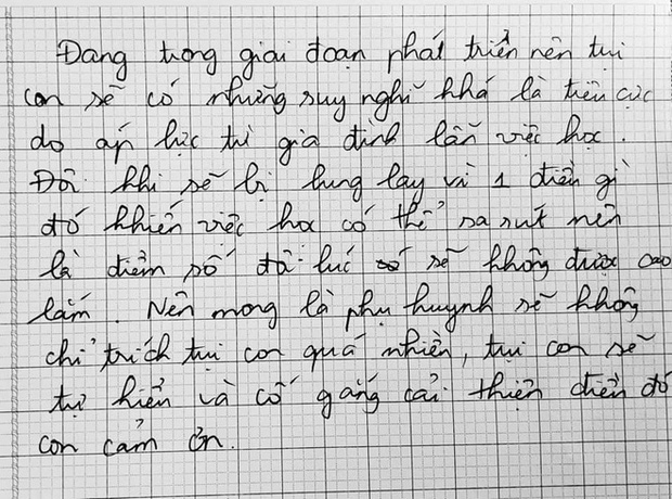 Những bức thư nghẹn ngào trước ngày họp phụ huynh: Cha mẹ đâu phải lúc nào cũng đúng, làm ơn đừng áp đặt nữa! - Ảnh 6.