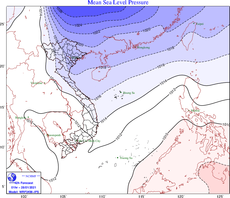 Thông tin chính thức về đợt không khí lạnh đang tràn xuống miền Bắc - Ảnh 1.