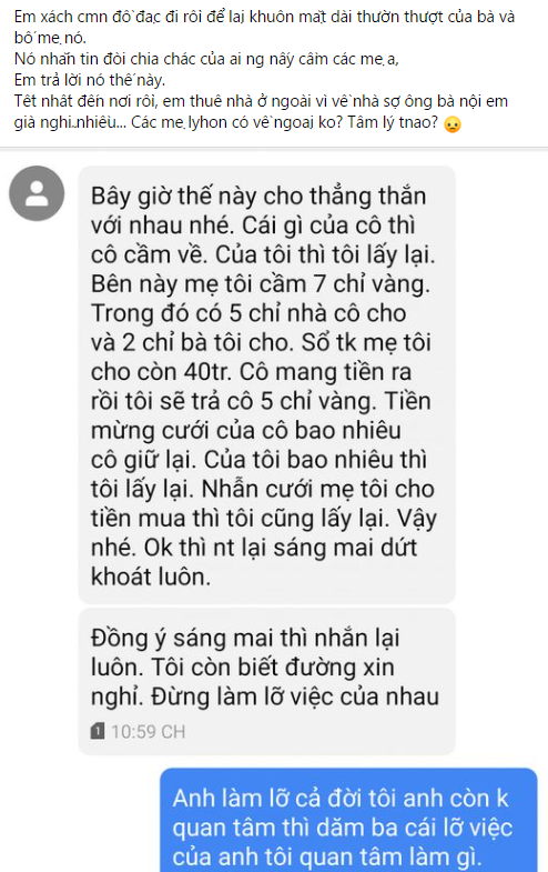 Gần Tết còn phải xách vali đi thuê trọ, chồng nhắn tin đòi cả nhẫn cưới, cô vợ đáp đúng 1 câu đảo ngược vị thế trong phút mốt - Ảnh 1.