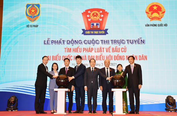 Phát động Cuộc thi trực tuyến Tìm hiểu pháp luật về bầu cử Quốc hội và bầu cử Hội đồng nhân dân các cấp - Ảnh 2.