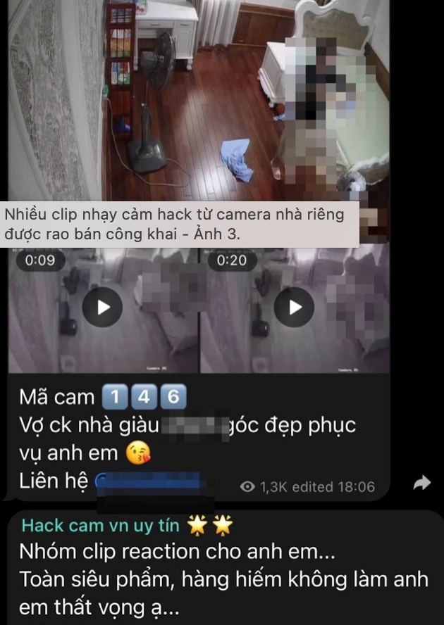 SỐC Hàng loạt clip nhạy cảm hack từ camera nhà riêng khách sạn nhà vệ sinh bị rao bán công