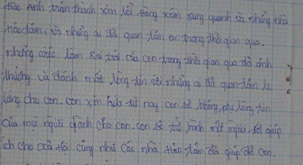Cộng đồng mạng nghi ngờ c&oacute; người "cầm tay chỉ đường" cho H&agrave;o Anh viết thư xin lỗi bố mẹ  1