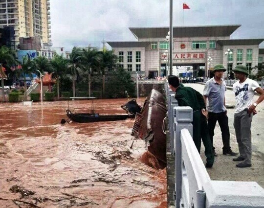 Vụ tàu Trung Quốc va vào cầu Bắc Luân: Vẫn chưa thể thông xe qua cầu 1