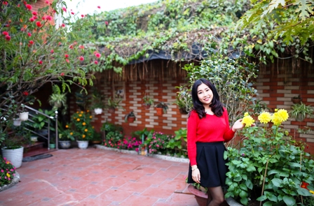 Thuỳ Candy đ&oacute;n tết ấm &aacute;p b&ecirc;n gia đ&igrave;nh tại Hạ Long 3