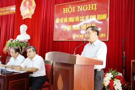 Ph&oacute; Chủ tịch tỉnh Quảng Ninh xin lỗi c&aacute;c hộ tiểu thương chợ Hải H&agrave; 1