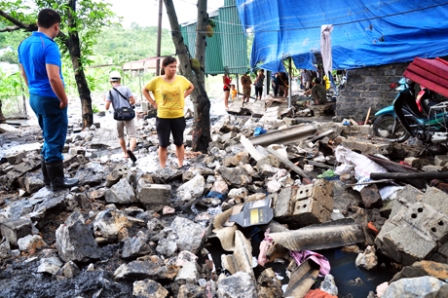 Quảng Ninh: Mưa lớn g&acirc;y sập k&egrave;, hư hại nhiều t&agrave;i sản của người d&acirc;n 4