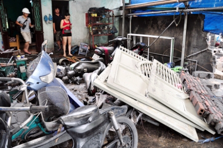 Quảng Ninh: Mưa lớn g&acirc;y sập k&egrave;, hư hại nhiều t&agrave;i sản của người d&acirc;n 3