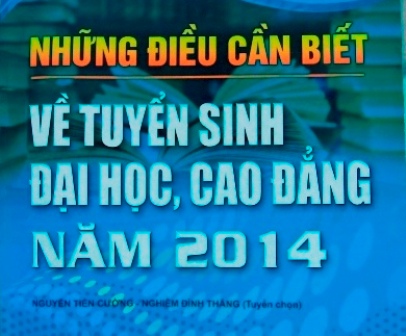Ch&iacute;nh thức ph&aacute;t h&agrave;nh s&aacute;ch điện tử &ldquo;Những điều cần biết về thi ĐH, CĐ&rdquo;   1
