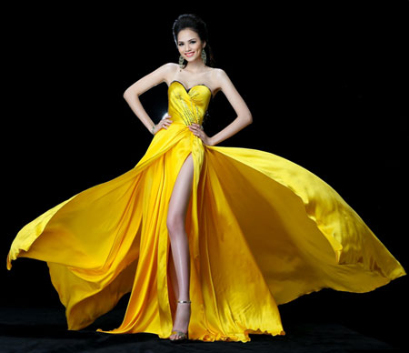 Ngắm trang phục dạ hội của Diễm Hương ở Miss Universe  1