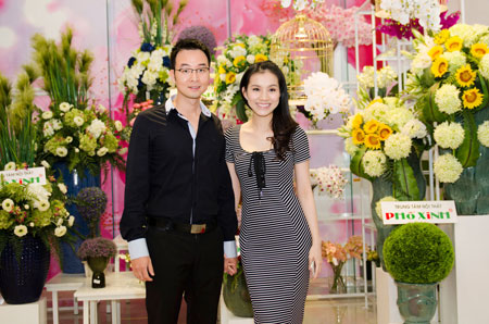 Hoa hậu Thùy Lâm và chồng nổi bật giữa dàn sao ở Hà Nội 2