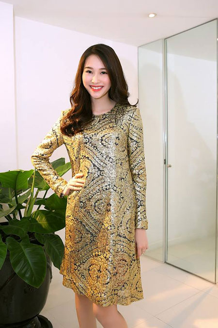 Hoa hậu Đặng Thu Thảo xinh đẹp trong thiết kế của Đỗ Mạnh Cường 6