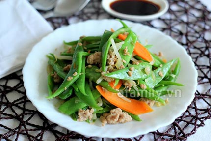 Thịt băm x&agrave;o đậu - giản dị m&agrave; ngon 1