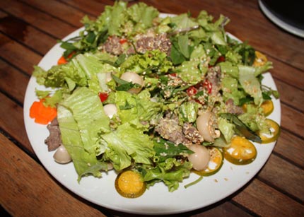 Lạ miệng với gỏi c&agrave; ph&aacute;o thịt b&ograve; 1