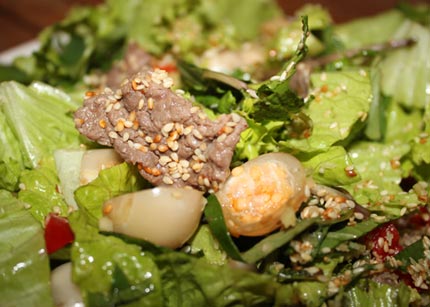 Lạ miệng với gỏi c&agrave; ph&aacute;o thịt b&ograve; 2