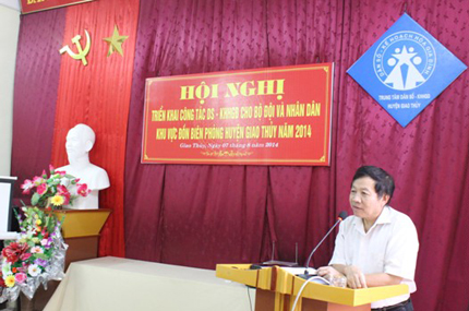 Nam Định: Hội nghị công tác dân số cho bộ đội và nhân dân khu vực đồn biên phòng huyện Giao Thủy 1