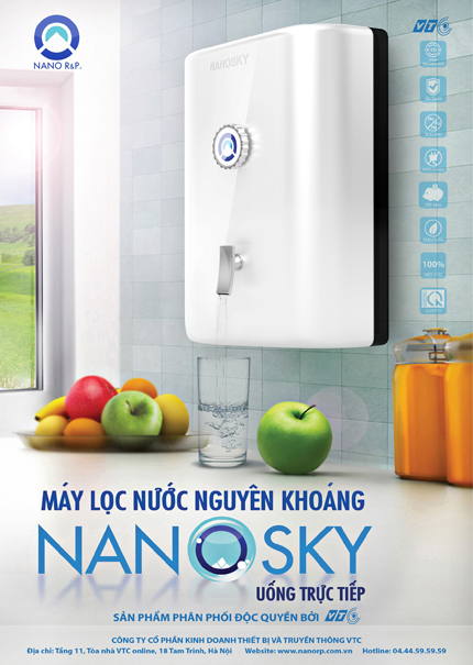 Máy lọc nước Nanosky: Giữ nguyên khoáng chất cho nước 2