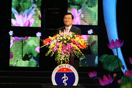 Chủ tịch nước Trương Tấn Sang: Ngành y cần phát huy những thành quả đạt được 1