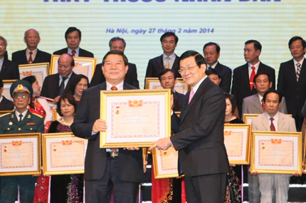 Chủ tịch nước Trương Tấn Sang: Ng&agrave;nh y cần ph&aacute;t huy những th&agrave;nh quả đạt được 2