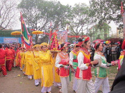 Bắc Ninh: Lễ hội Thủy tổ Quan họ ở l&agrave;ng Diềm 9