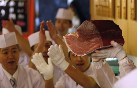 Choáng cá ngừ nặng hơn 2 tạ, giá 36 tỷ đồng 3